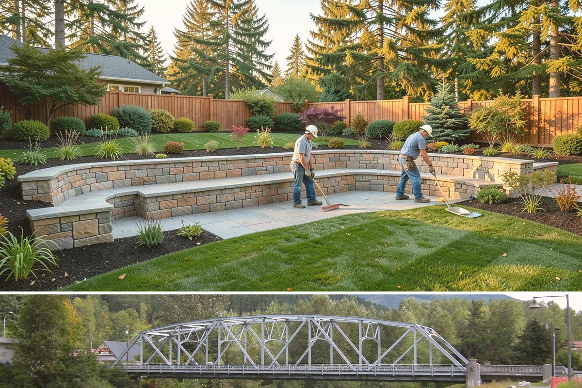 Interlocking Paver Installation in Skykomish, King County, WA - Best installed spring through fall so the base compacts dry, giving a stable, interlocked surface before winter saturation.