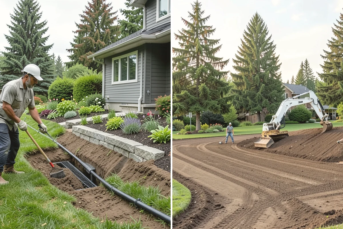 Interlocking Paver Installation in University Place, Pierce County, WA - Excavate and grade for load and drainage