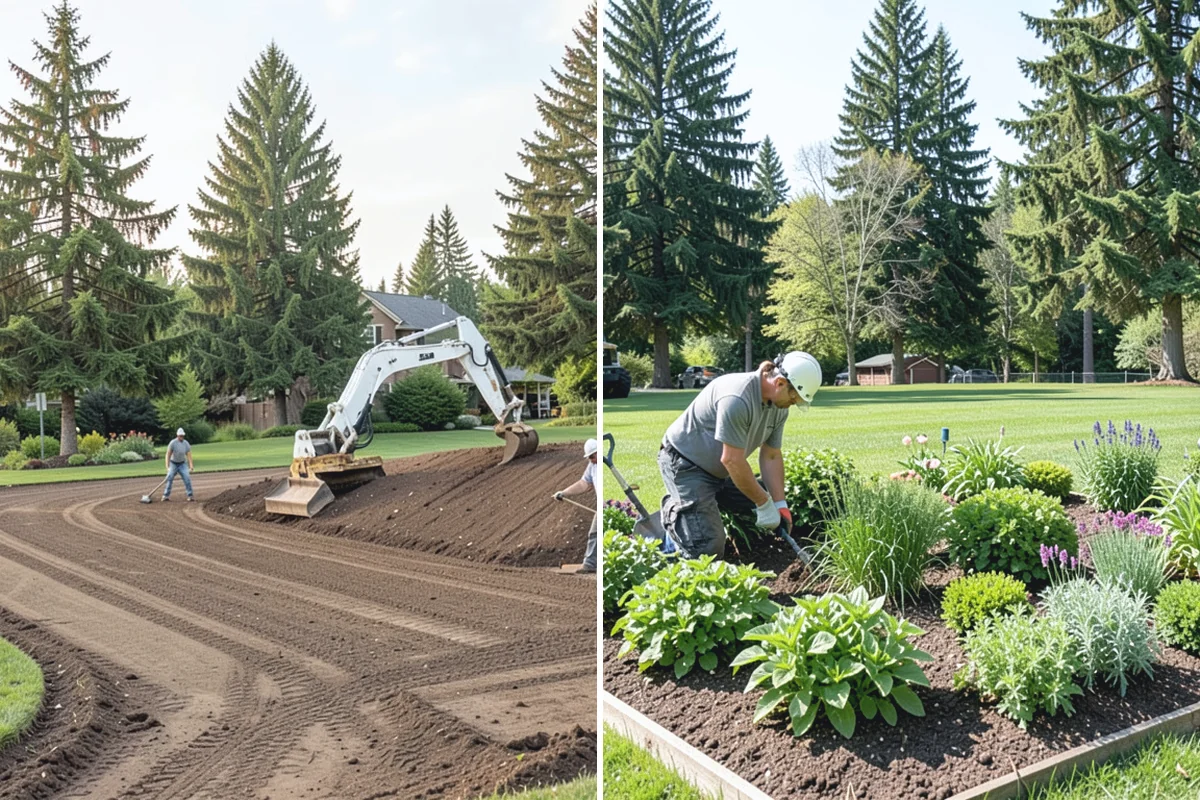 Interlocking Paver Installation in Wilkeson, Pierce County, WA - Excavate and grade for load and drainage