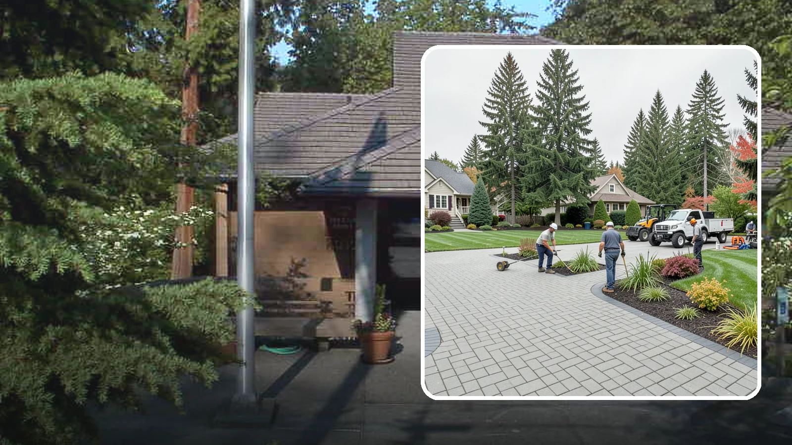 Interlocking Paver Installation in Yarrow Point, King County, WA - Shaped interlocking concrete pavers that lock together for flex-resistant driveways and patios built to handle Northwest...