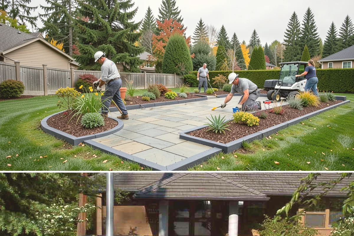 Interlocking Paver Installation in Yarrow Point, King County, WA - Best installed spring through fall so the base compacts dry, giving a stable, interlocked surface before winter saturation.