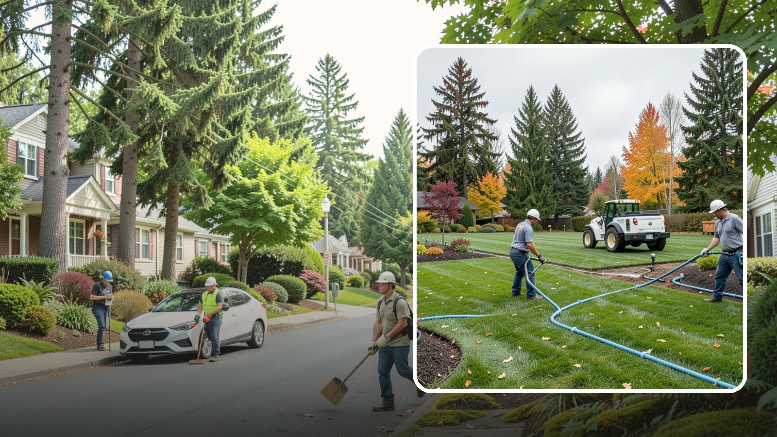Irrigation Installation in Beaux Arts Village, King County, WA - We design and install efficient underground sprinkler and drip systems built for Western Washington lawns, gardens, and mixed...