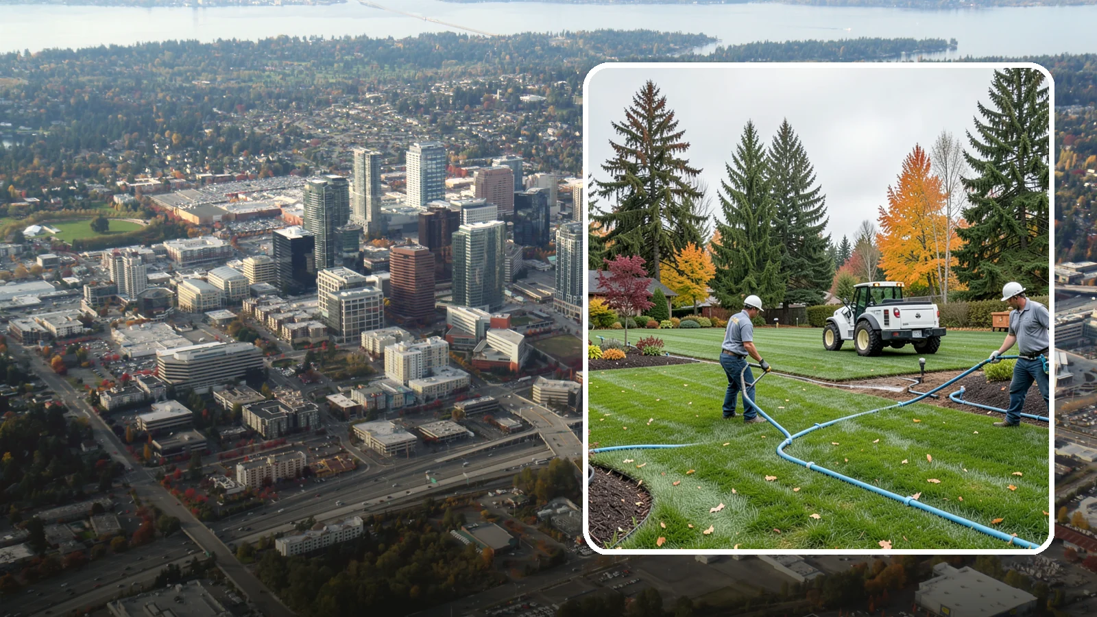 Irrigation Installation in Bellevue, King County, WA - We design and install efficient underground sprinkler and drip systems built for Western Washington lawns, gardens, and mixed...