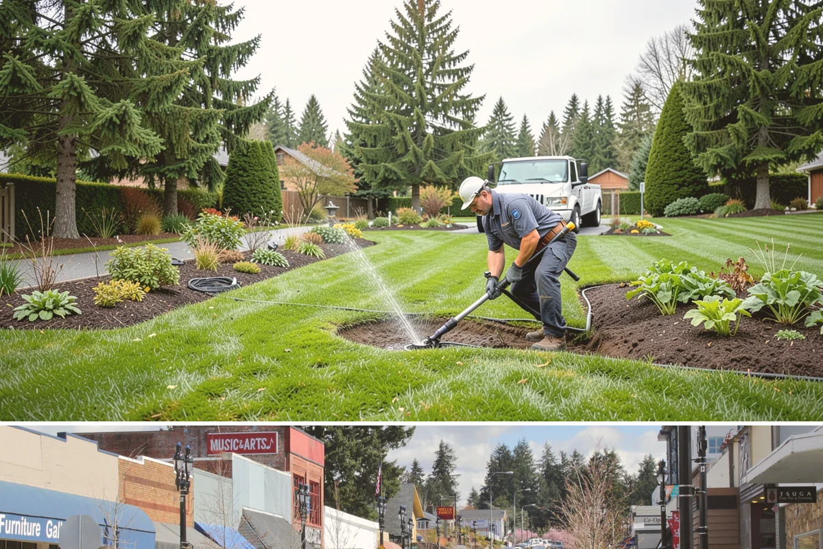 Irrigation Installation in Bothell, King County, WA - Best installed in spring or early fall so the system is dialed in before our dry-summer demand peaks.