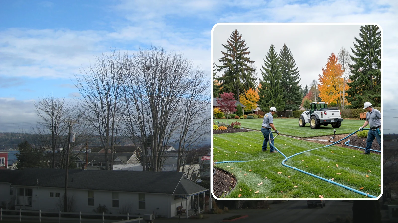 Irrigation Installation in Langley, Island County, WA - We design and install efficient underground sprinkler and drip systems built for Western Washington lawns, gardens, and mixed...