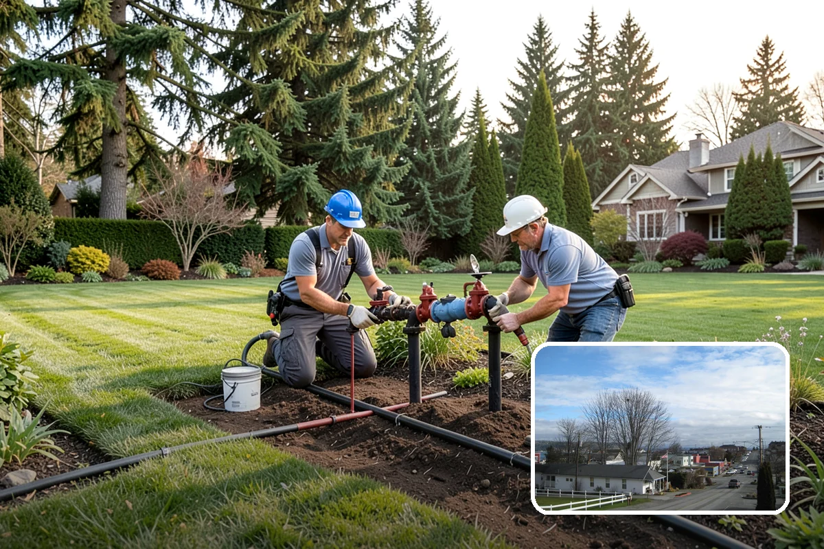 Irrigation Installation in Langley, Island County, WA - Even coverage tailored to sun and shade micro-zones