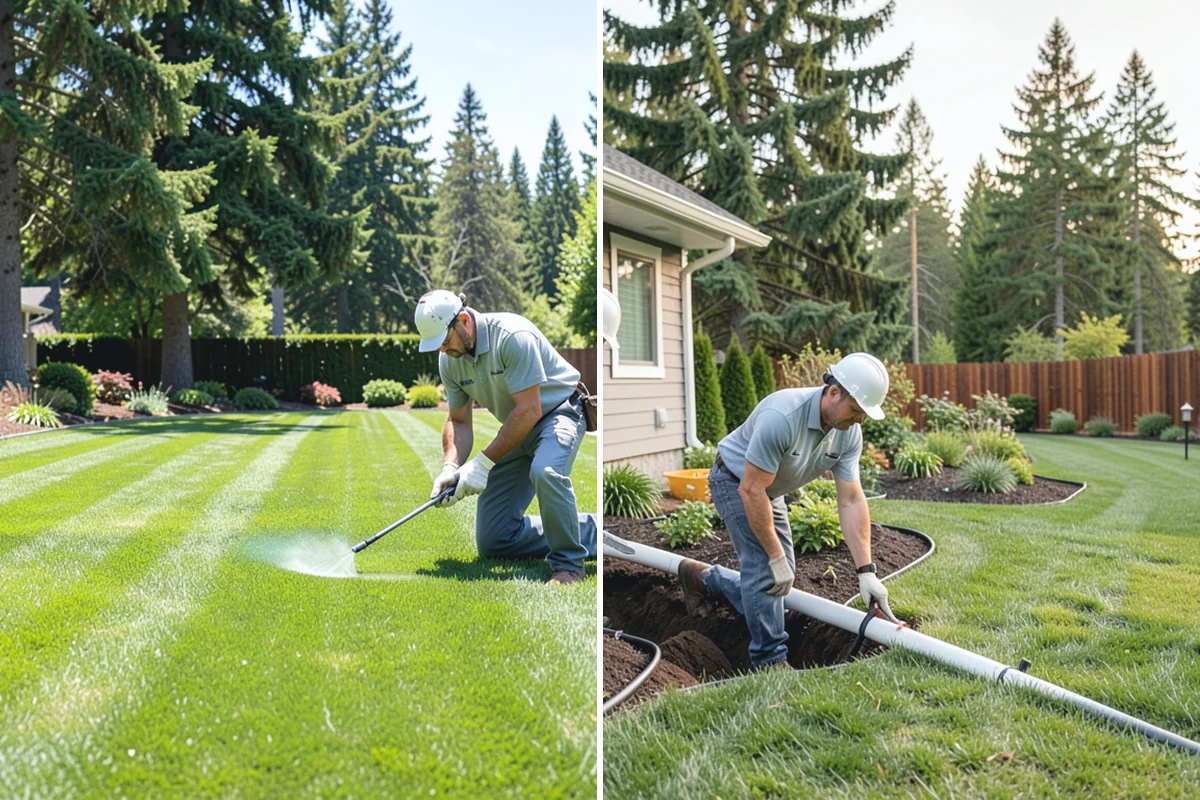 Irrigation Installation in Medina, King County, WA - On-site assessment of soil, pressure, and plant zones