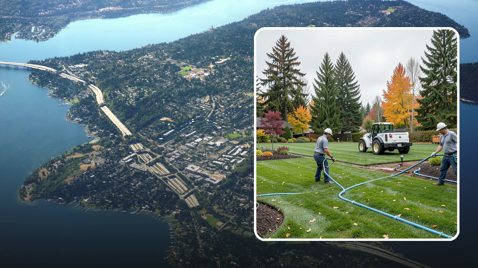 Irrigation Installation in Mercer Island, King County, WA - We design and install efficient underground sprinkler and drip systems built for Western Washington lawns, gardens, and mixed...