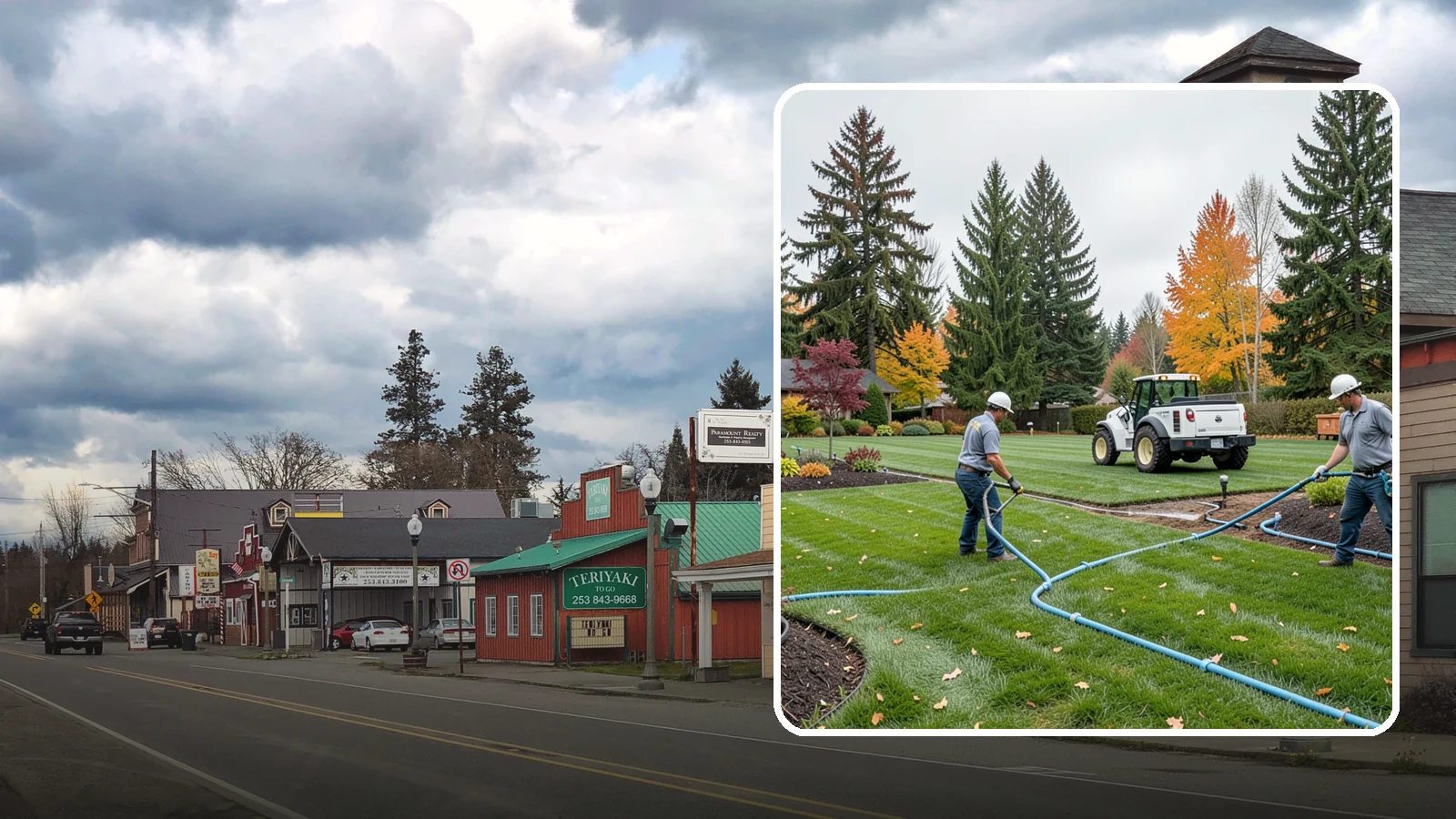 Irrigation Installation in Roy, Pierce County, WA - We design and install efficient underground sprinkler and drip systems built for Western Washington lawns, gardens, and mixed...