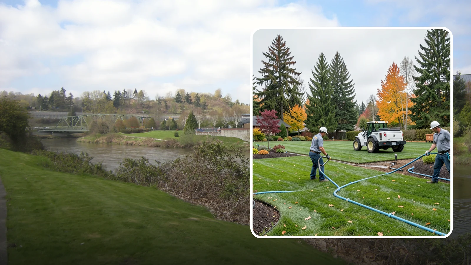 Irrigation Installation in Tukwila, King County, WA - We design and install efficient underground sprinkler and drip systems built for Western Washington lawns, gardens, and mixed...