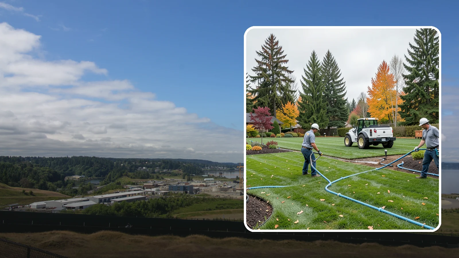 Irrigation Installation in University Place, Pierce County, WA - We design and install efficient underground sprinkler and drip systems built for Western Washington lawns, gardens, and mixed...