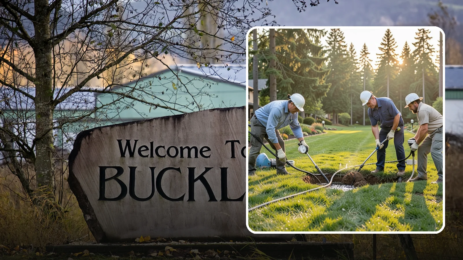 Irrigation Leak Detection in Buckley, Pierce County, WA - We locate hidden irrigation leaks causing soggy spots, high water bills, or pressure loss without needlessly digging up your yard.