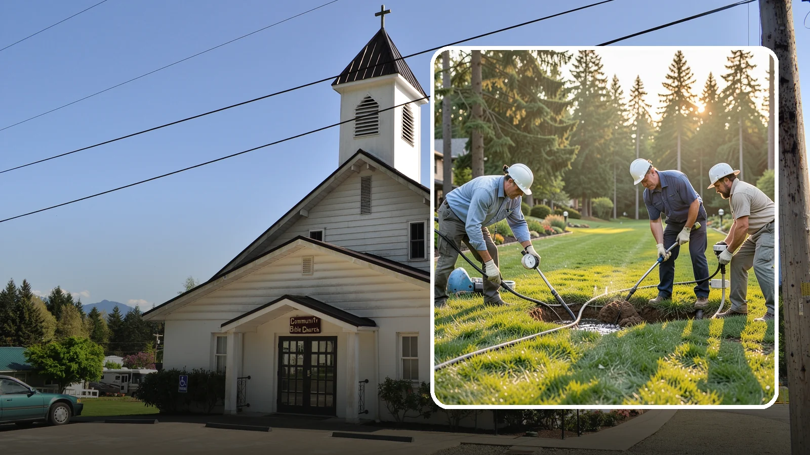 Irrigation Leak Detection in Concrete, Skagit County, WA - We locate hidden irrigation leaks causing soggy spots, high water bills, or pressure loss without needlessly digging up your yard.