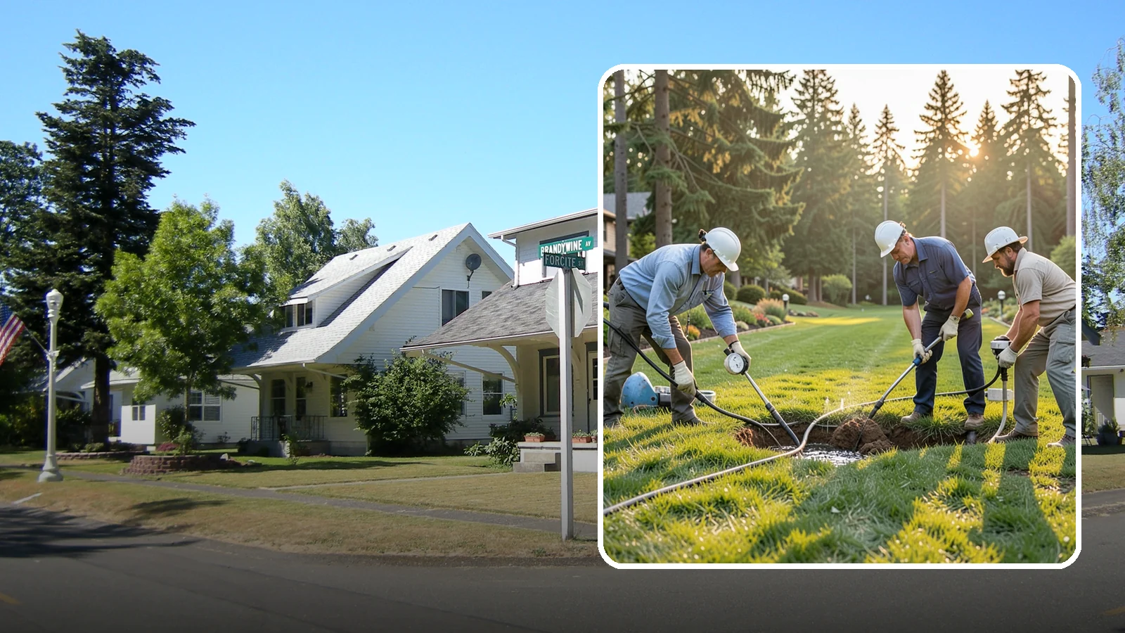 Irrigation Leak Detection in DuPont, Pierce County, WA - We locate hidden irrigation leaks causing soggy spots, high water bills, or pressure loss without needlessly digging up your yard.