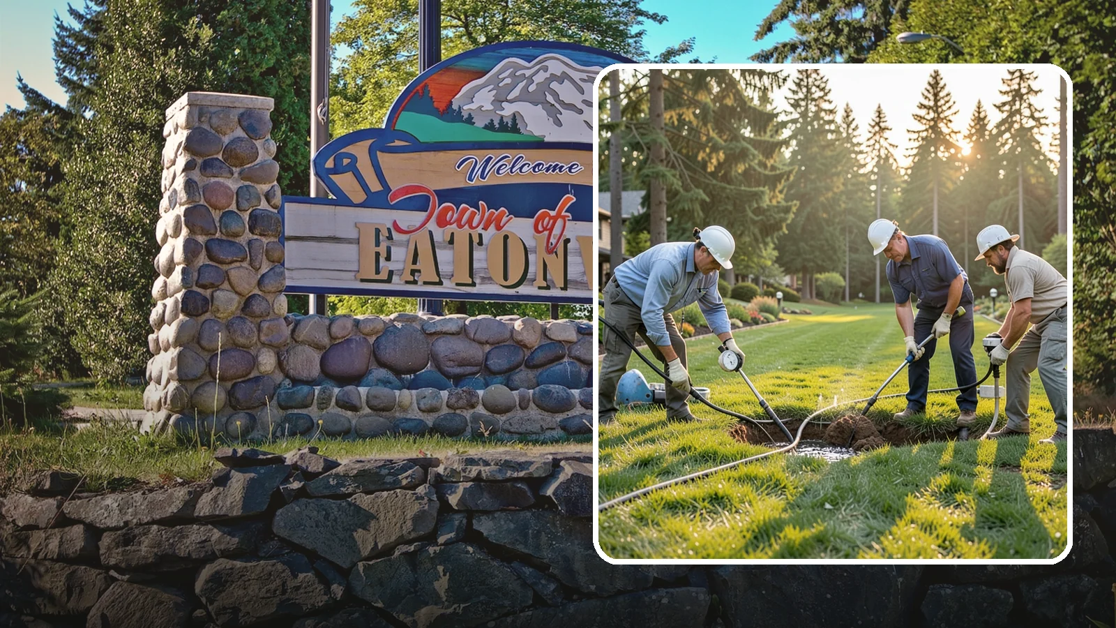 Irrigation Leak Detection in Eatonville, Pierce County, WA - We locate hidden irrigation leaks causing soggy spots, high water bills, or pressure loss without needlessly digging up your yard.