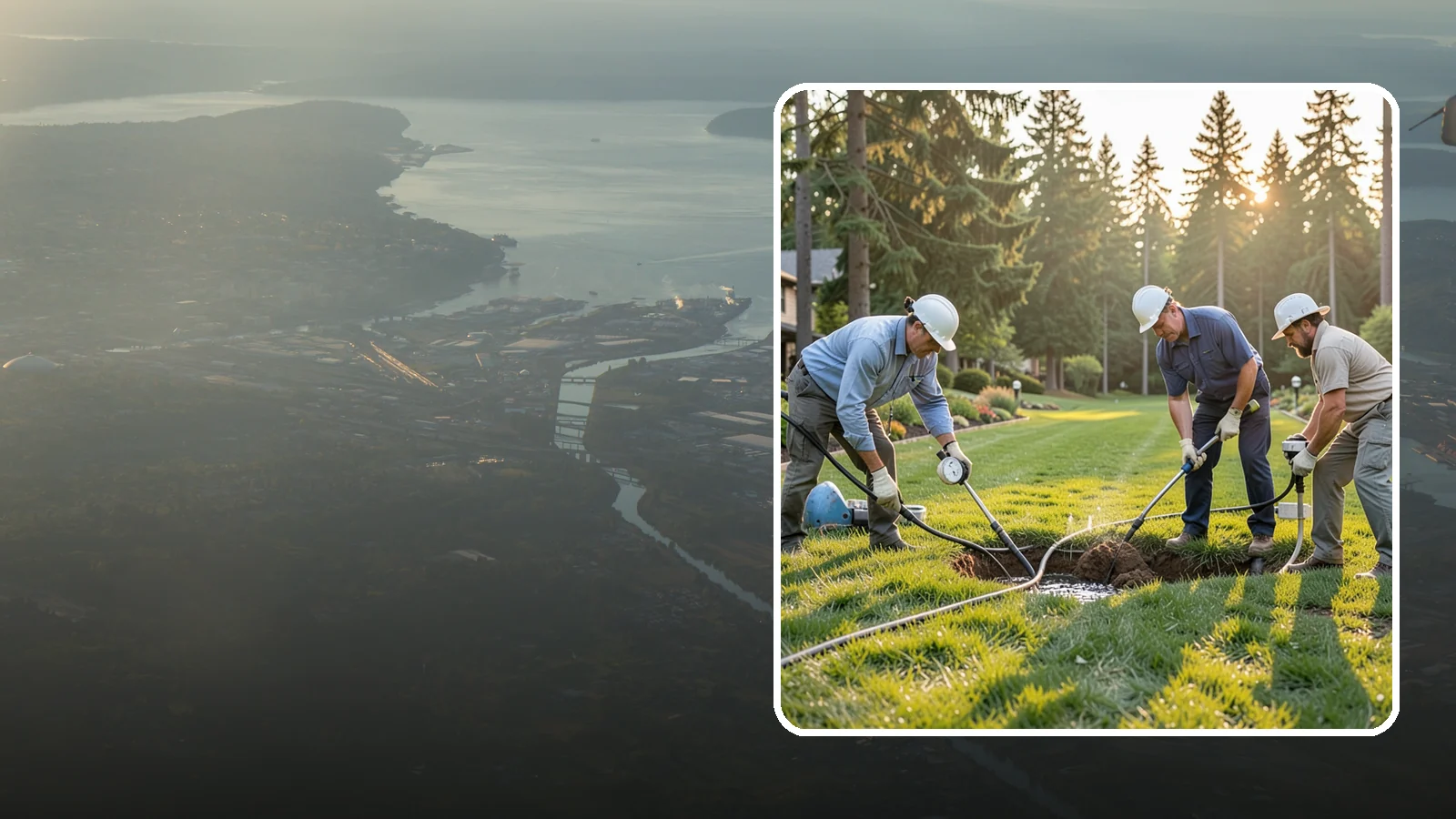 Irrigation Leak Detection in Fife, Pierce County, WA - We locate hidden irrigation leaks causing soggy spots, high water bills, or pressure loss without needlessly digging up your yard.