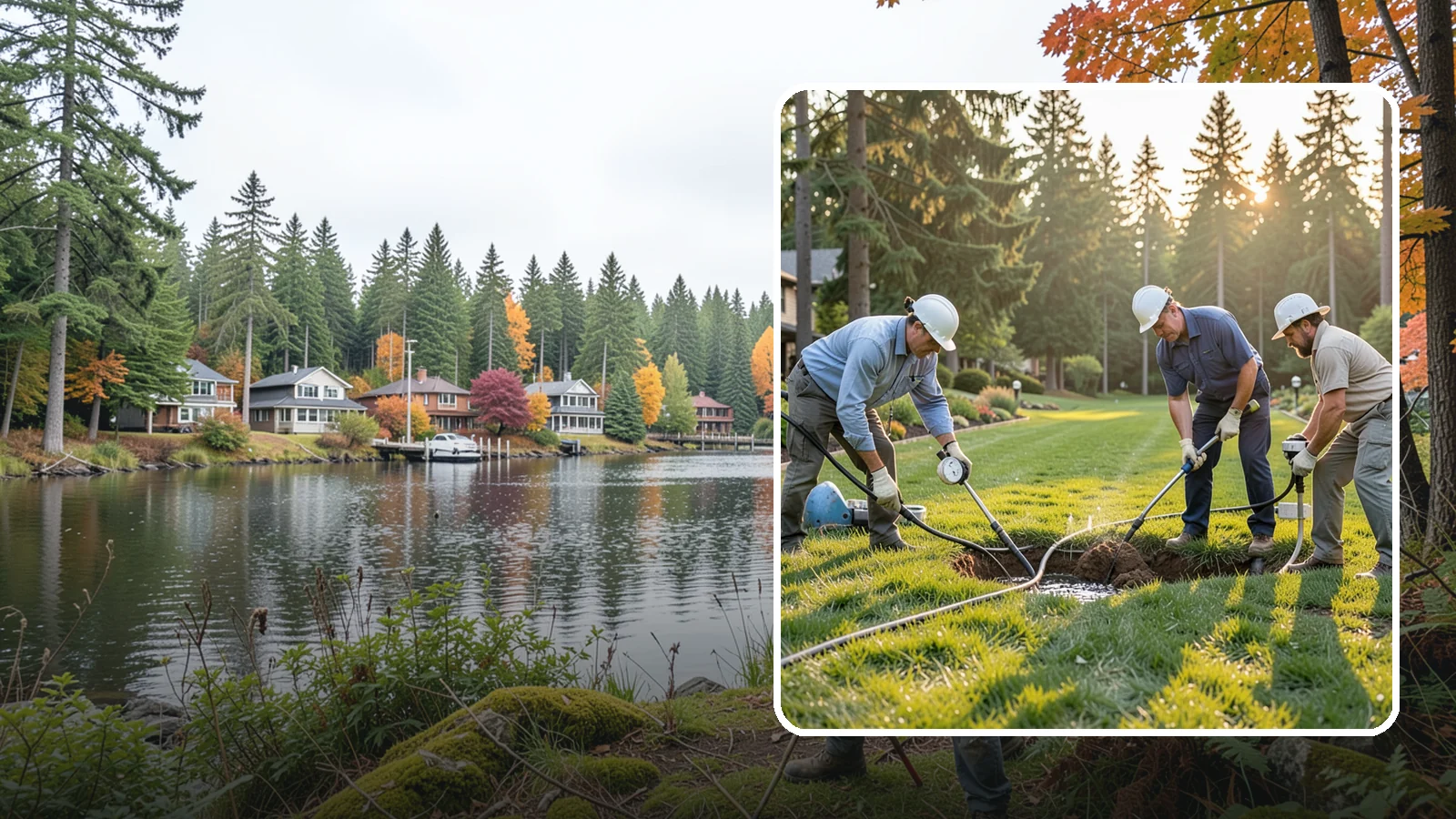 Irrigation Leak Detection in La Conner, Skagit County, WA - We locate hidden irrigation leaks causing soggy spots, high water bills, or pressure loss without needlessly digging up your yard.