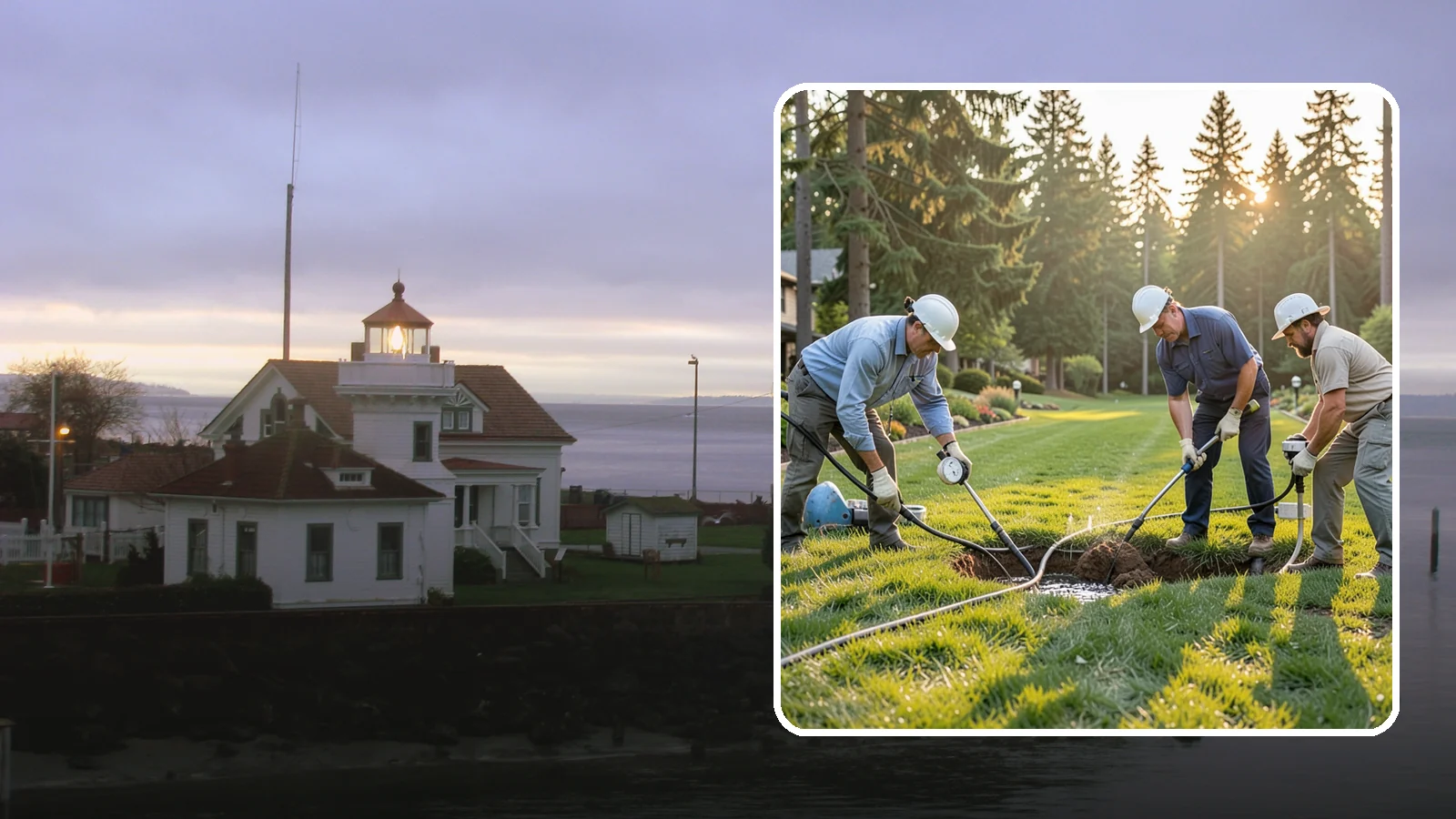 Irrigation Leak Detection in Mukilteo, Snohomish County, WA - We locate hidden irrigation leaks causing soggy spots, high water bills, or pressure loss without needlessly digging up your yard.