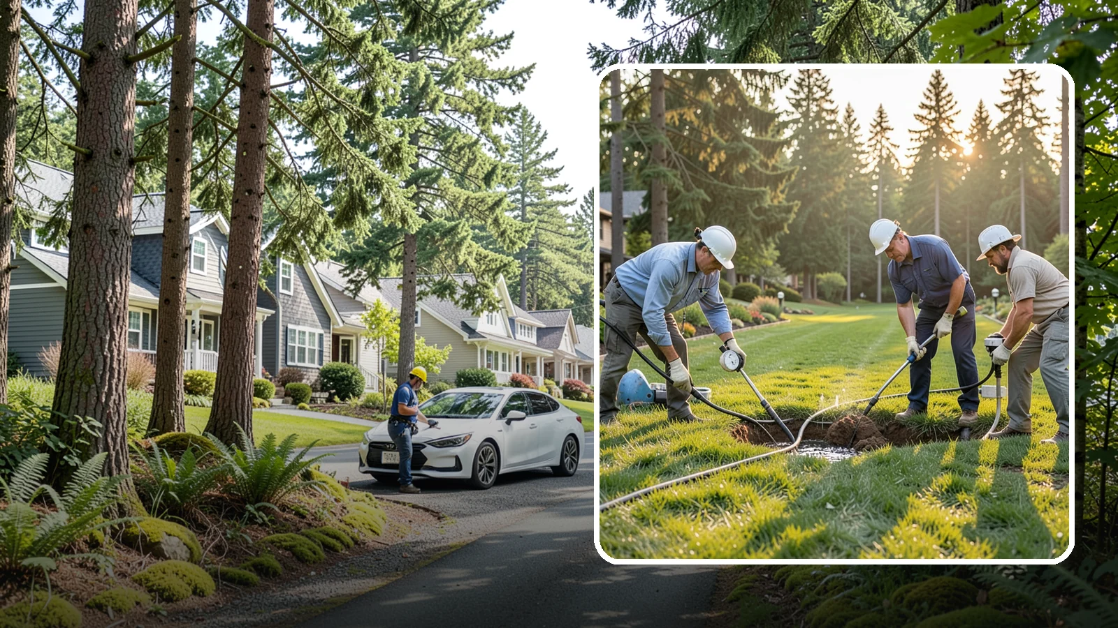 Irrigation Leak Detection in Normandy Park, King County, WA - We locate hidden irrigation leaks causing soggy spots, high water bills, or pressure loss without needlessly digging up your yard.