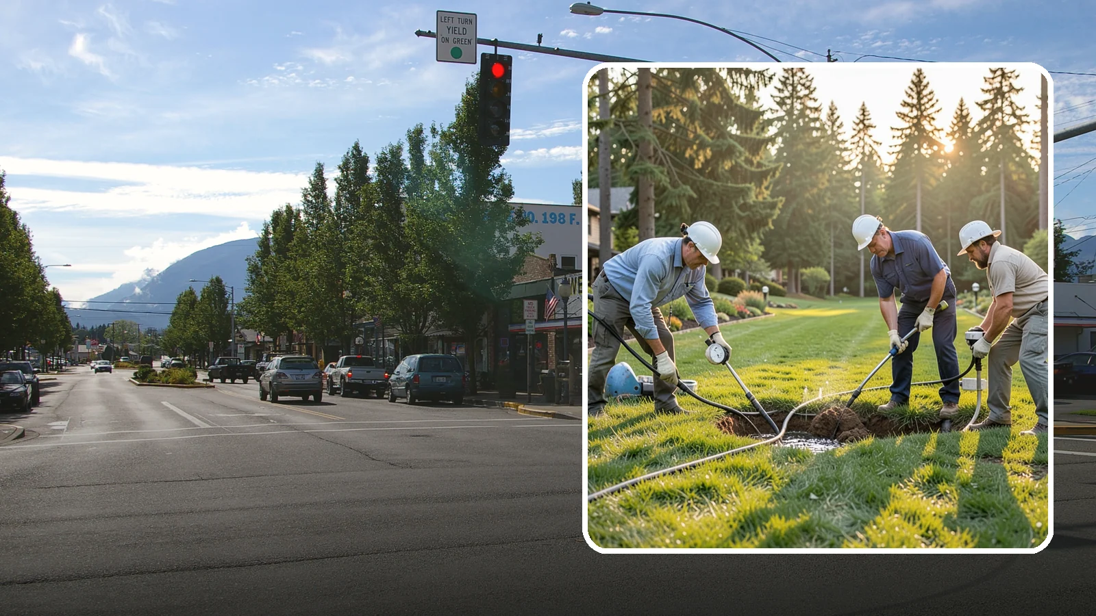 Irrigation Leak Detection in North Bend, King County, WA - We locate hidden irrigation leaks causing soggy spots, high water bills, or pressure loss without needlessly digging up your yard.