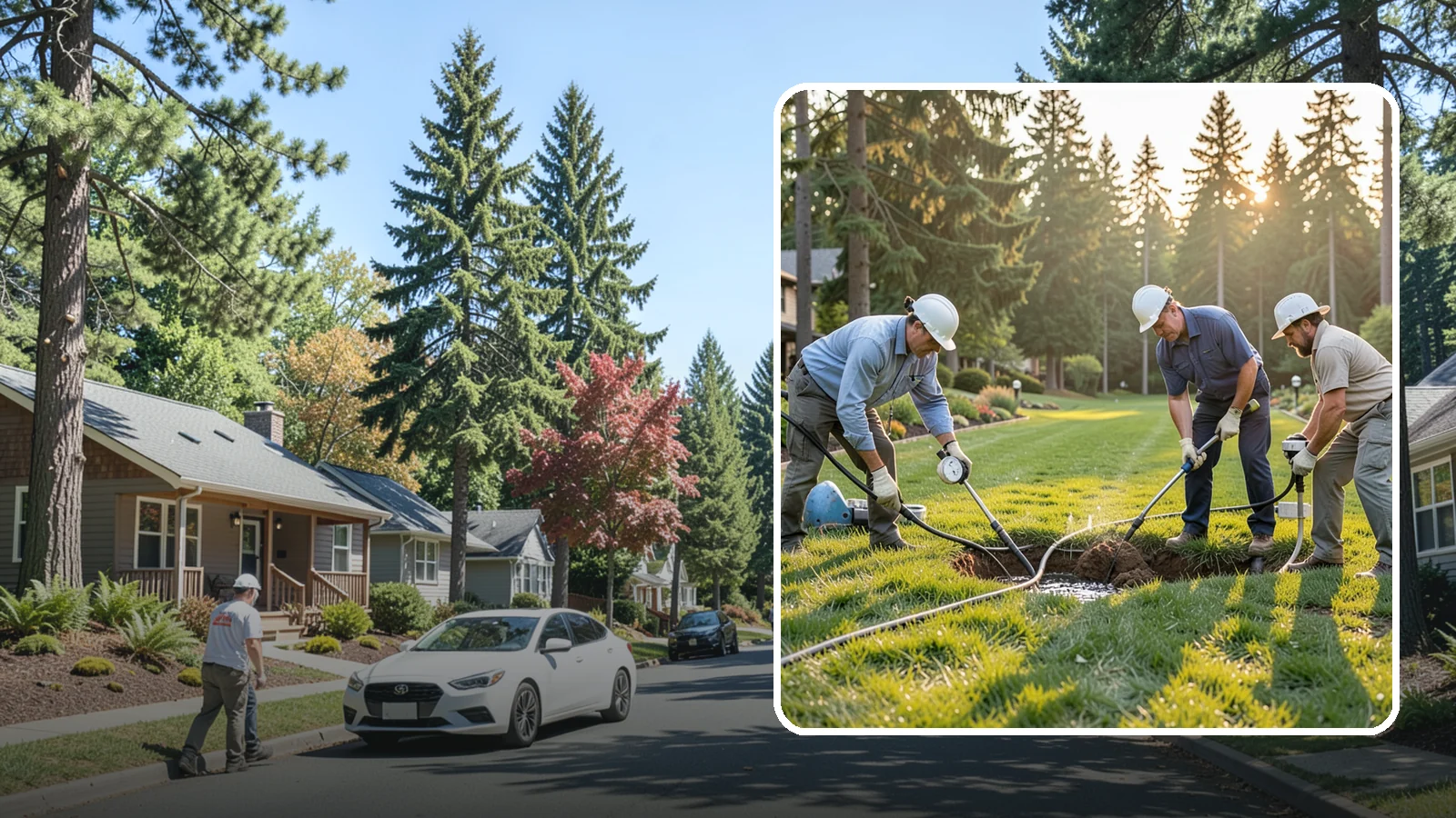 Irrigation Leak Detection in Orting, Pierce County, WA - We locate hidden irrigation leaks causing soggy spots, high water bills, or pressure loss without needlessly digging up your yard.