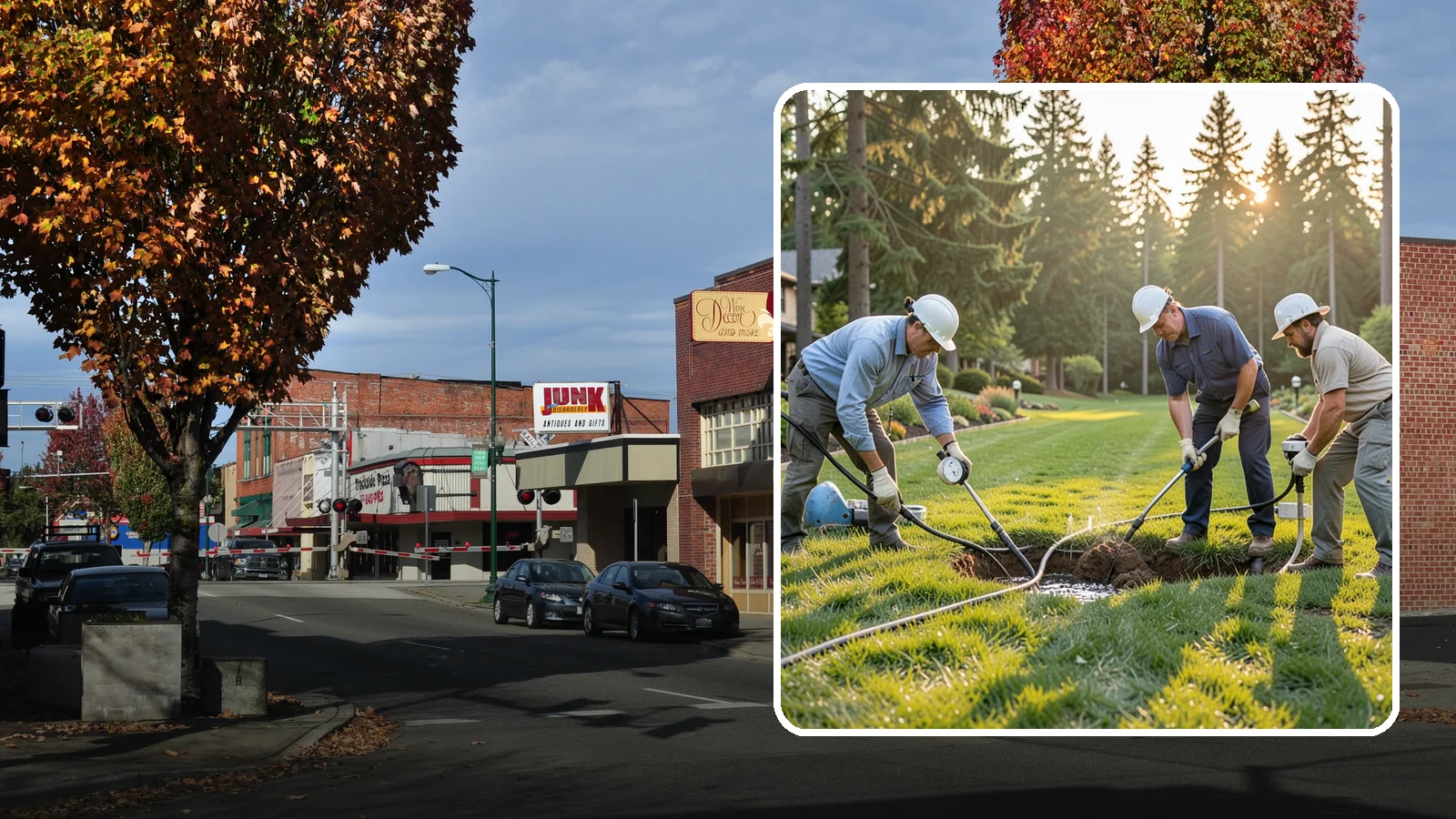 Irrigation Leak Detection in Puyallup, Pierce County, WA - We locate hidden irrigation leaks causing soggy spots, high water bills, or pressure loss without needlessly digging up your yard.