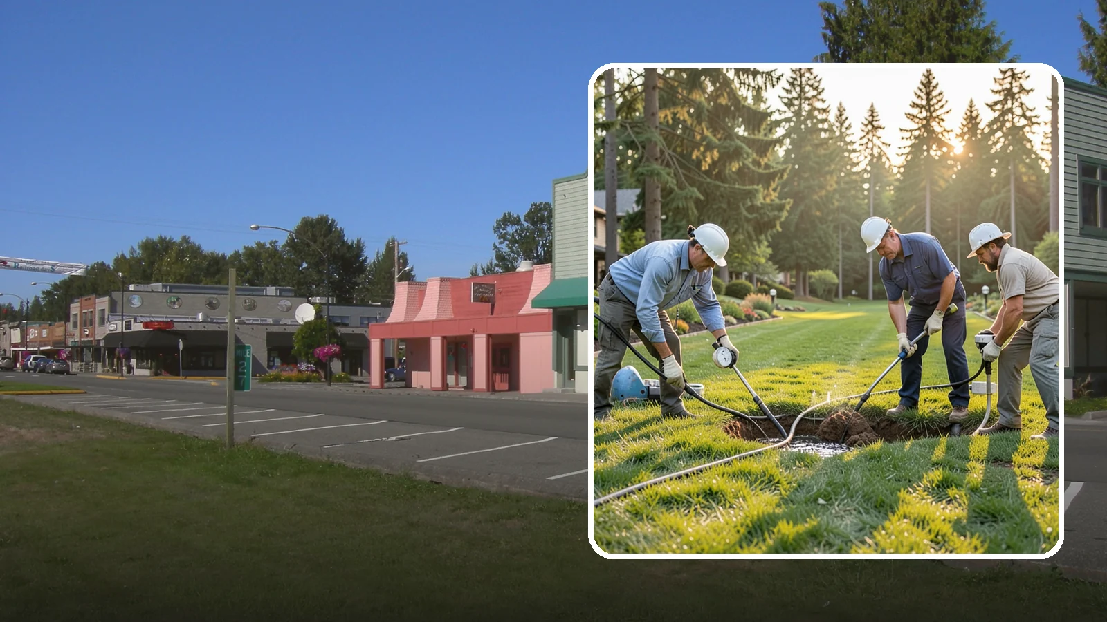 Irrigation Leak Detection in Snoqualmie, King County, WA - We locate hidden irrigation leaks causing soggy spots, high water bills, or pressure loss without needlessly digging up your yard.