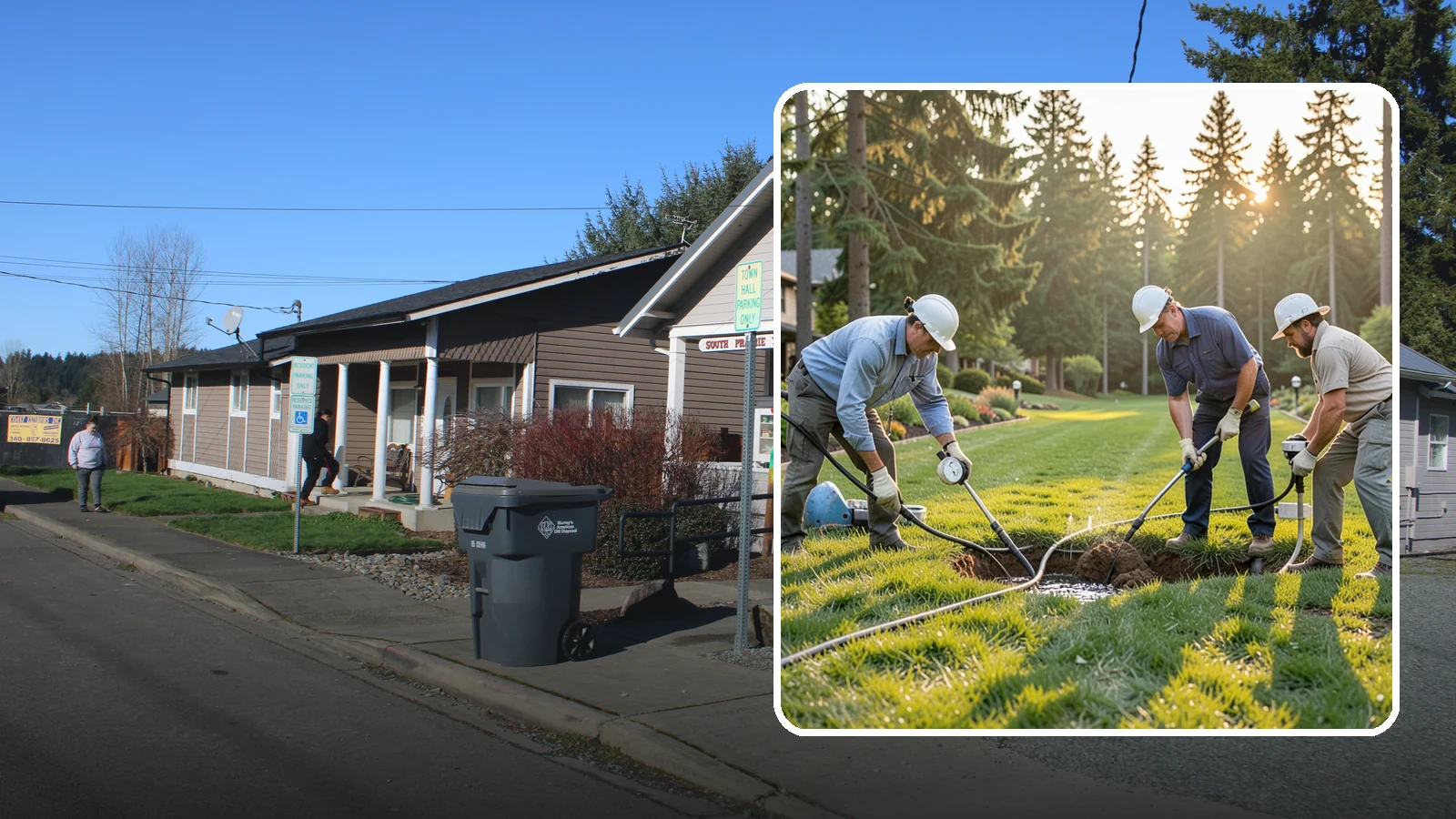 Irrigation Leak Detection in South Prairie, Pierce County, WA - We locate hidden irrigation leaks causing soggy spots, high water bills, or pressure loss without needlessly digging up your yard.