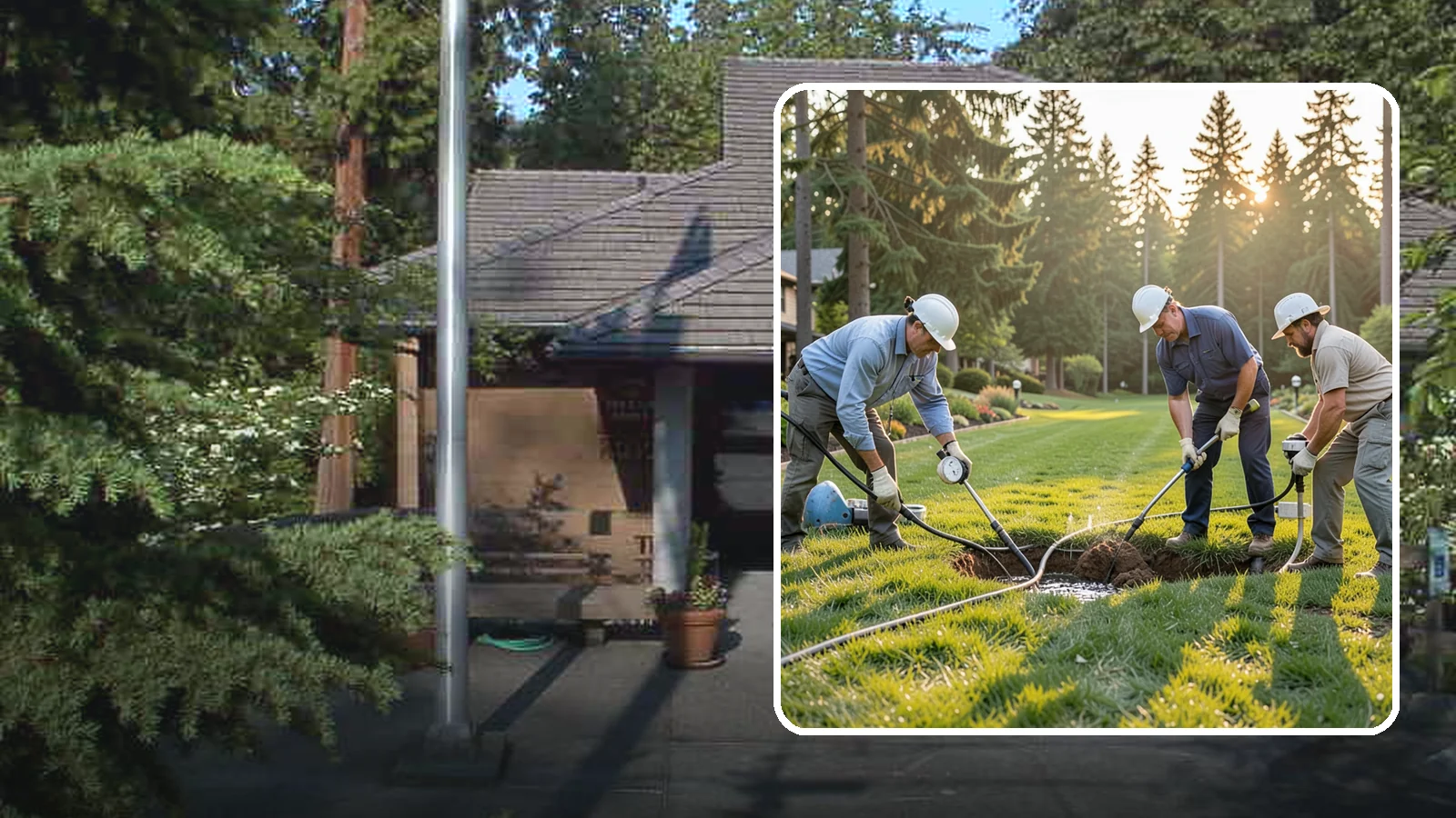 Irrigation Leak Detection in Yarrow Point, King County, WA - We locate hidden irrigation leaks causing soggy spots, high water bills, or pressure loss without needlessly digging up your yard.