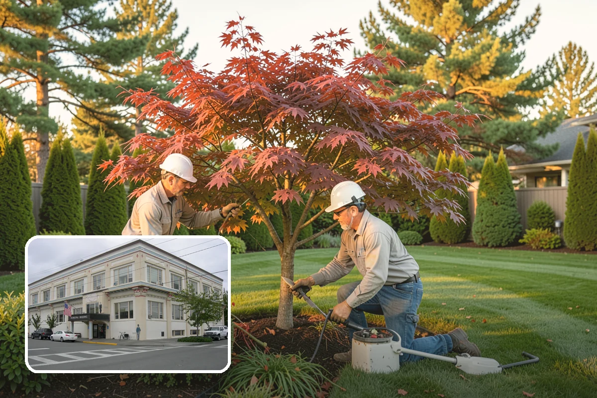 Irrigation System Design in Anacortes, Skagit County, WA - Zones mapped by plant type and sun