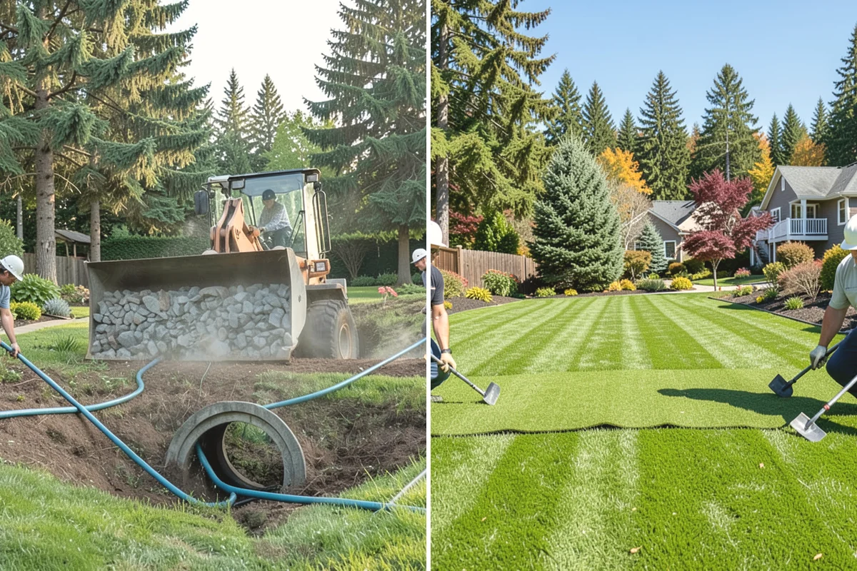 Irrigation System Design in Covington, King County, WA - Survey the property and water source