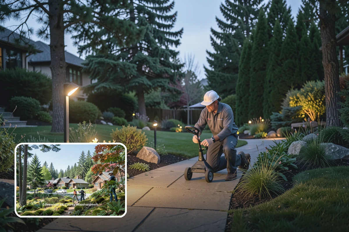 Irrigation System Design in Edgewood, Pierce County, WA - Zones mapped by plant type and sun