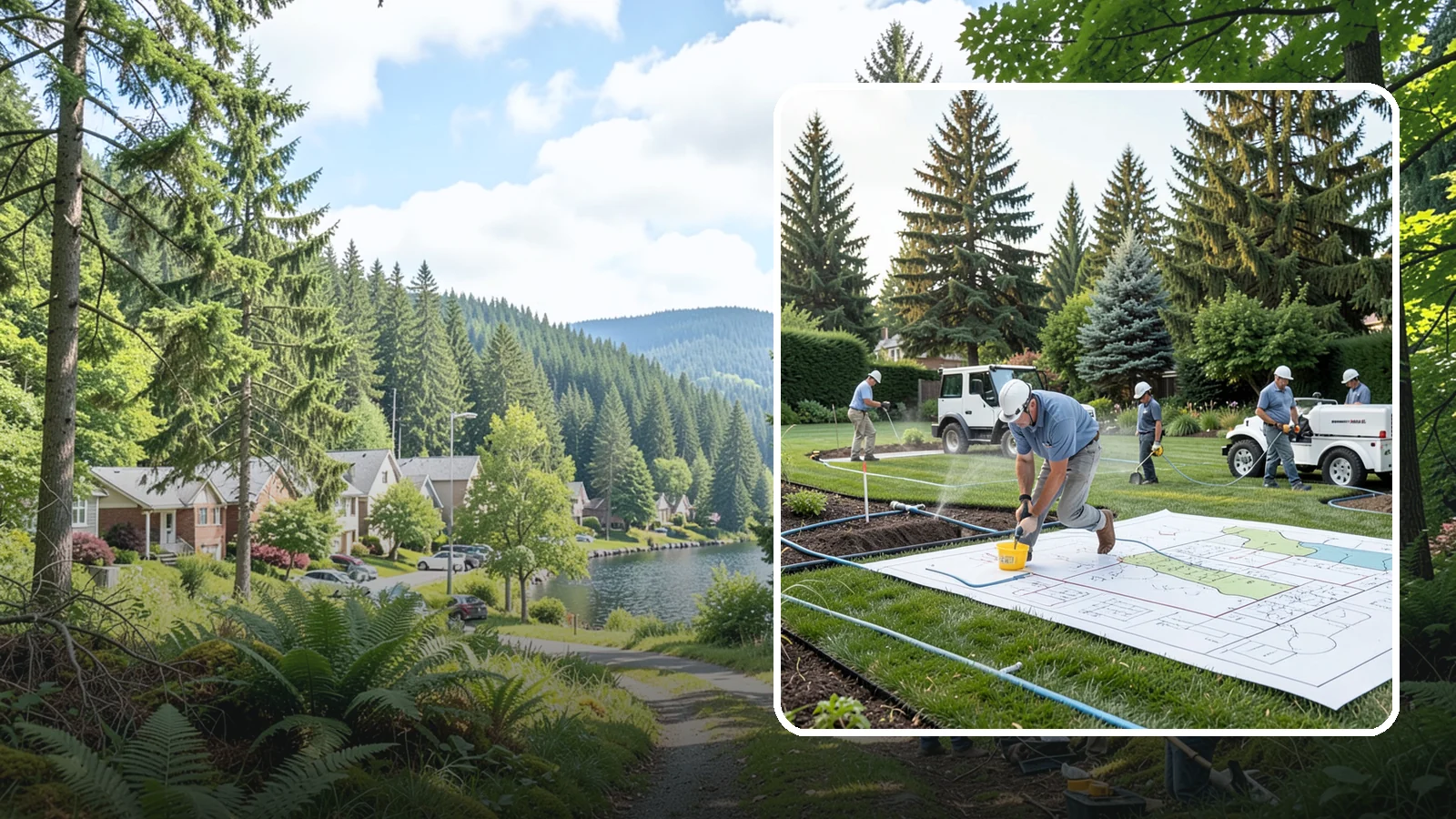 Irrigation System Design in Lake Forest Park, King County, WA - Custom irrigation design that maps zones, coverage, and hydraulics for efficient, even watering.