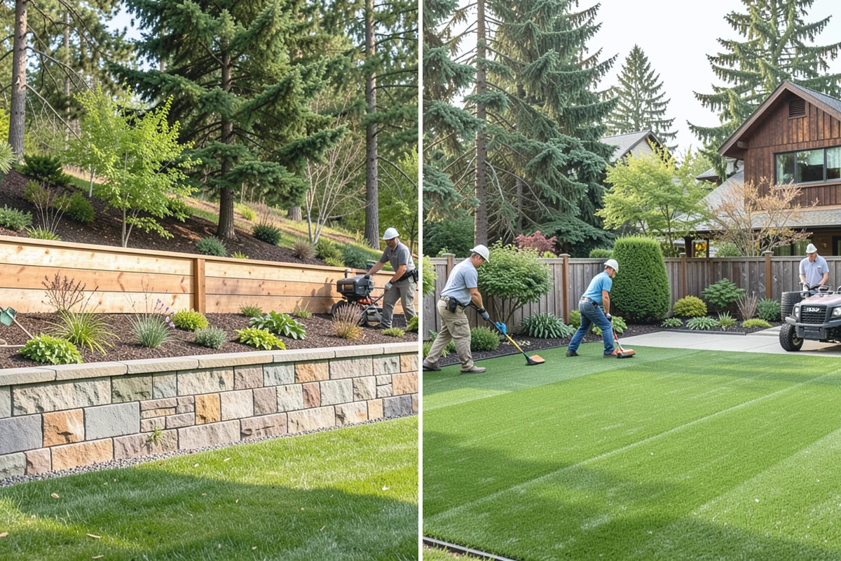Irrigation System Design in Medina, King County, WA - Survey the property and water source