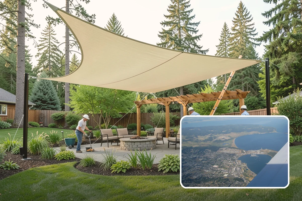 Irrigation System Design in Oak Harbor, Island County, WA - Zones mapped by plant type and sun