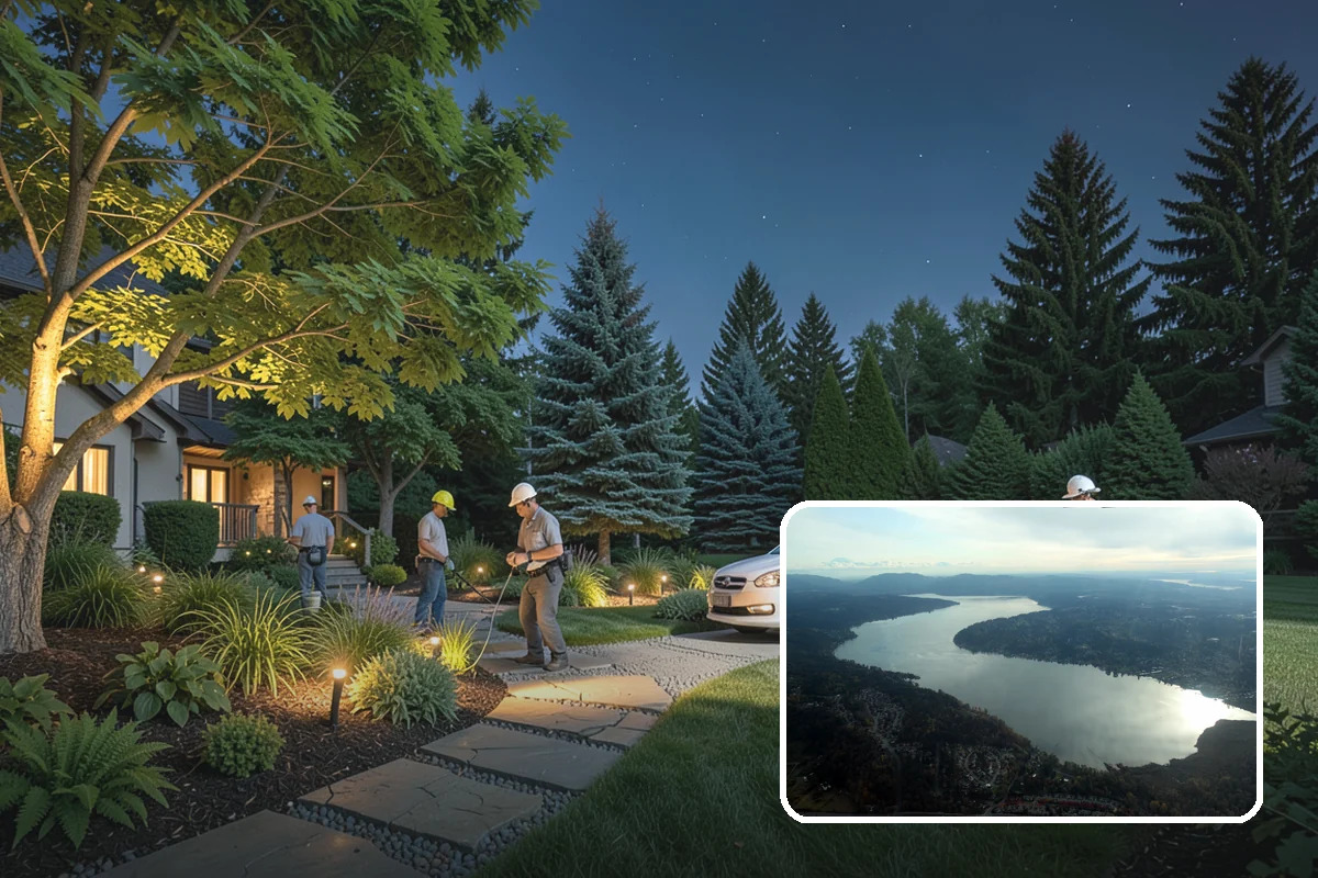 Irrigation System Design in Sammamish, King County, WA - Zones mapped by plant type and sun