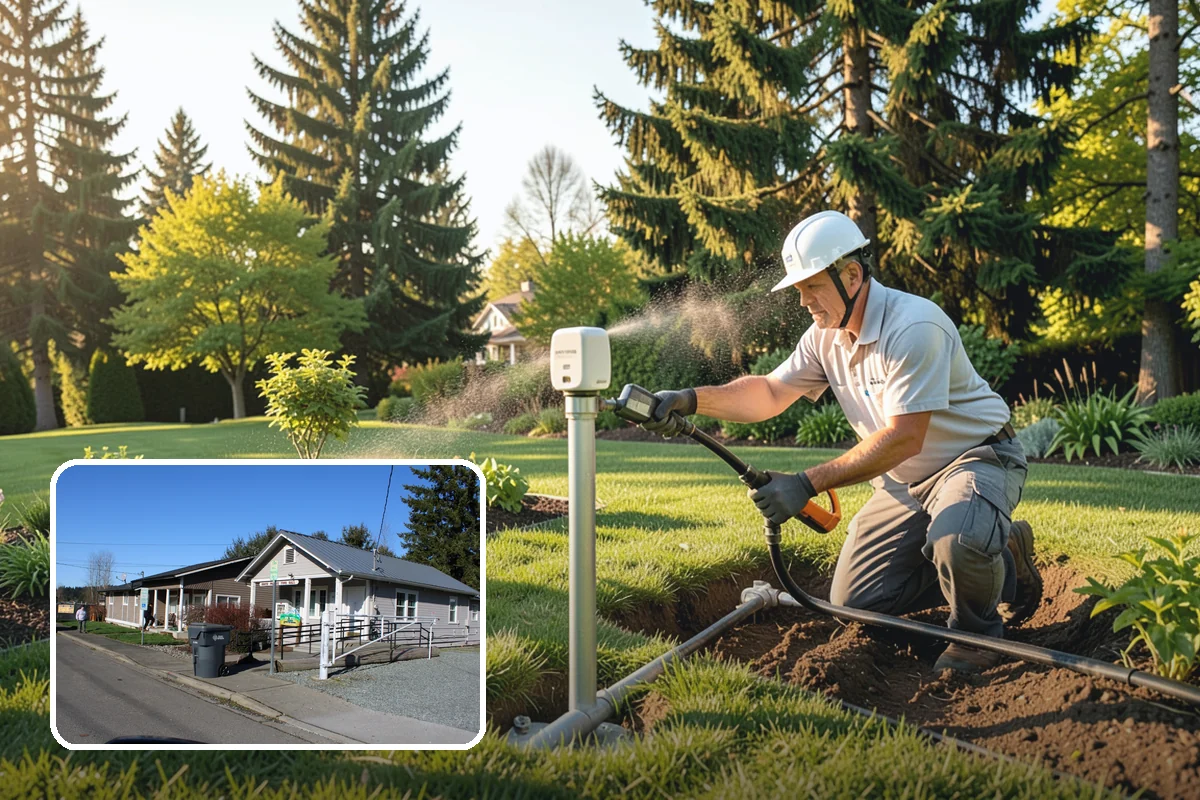 Irrigation System Design in South Prairie, Pierce County, WA - Zones mapped by plant type and sun