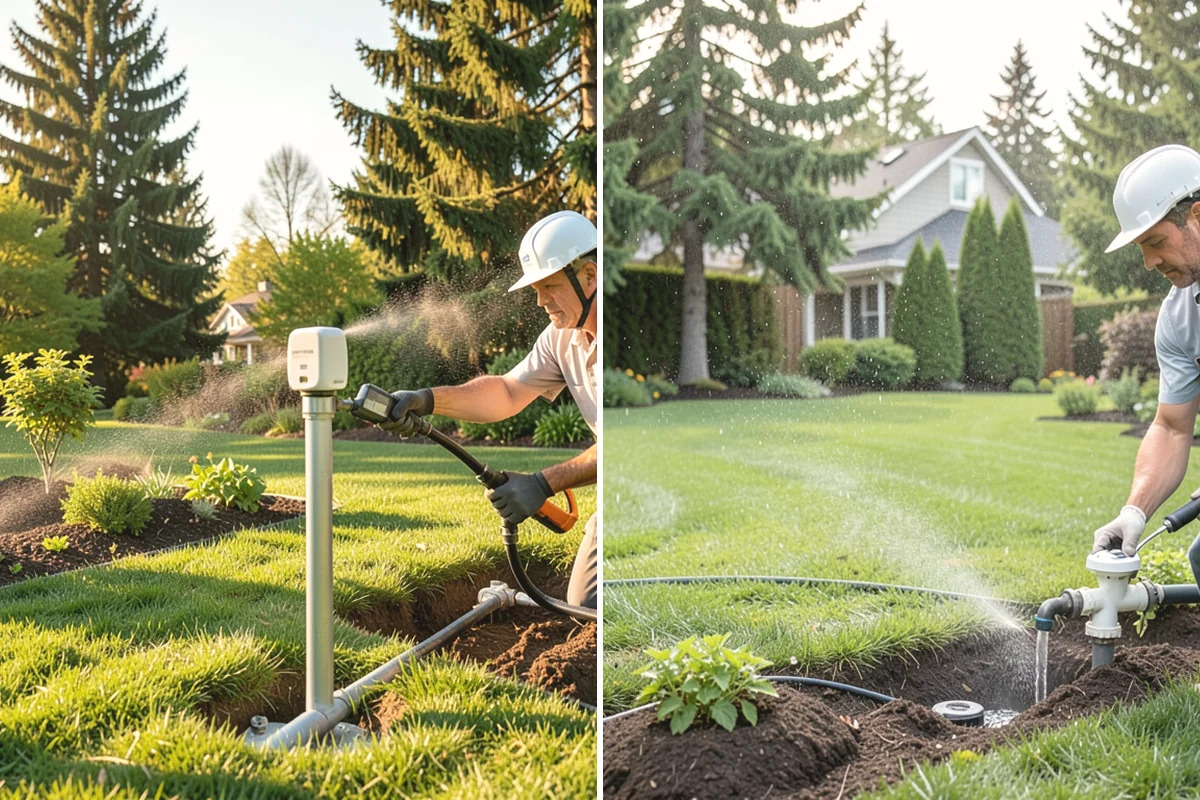 Irrigation System Design in Steilacoom, Pierce County, WA - Survey the property and water source