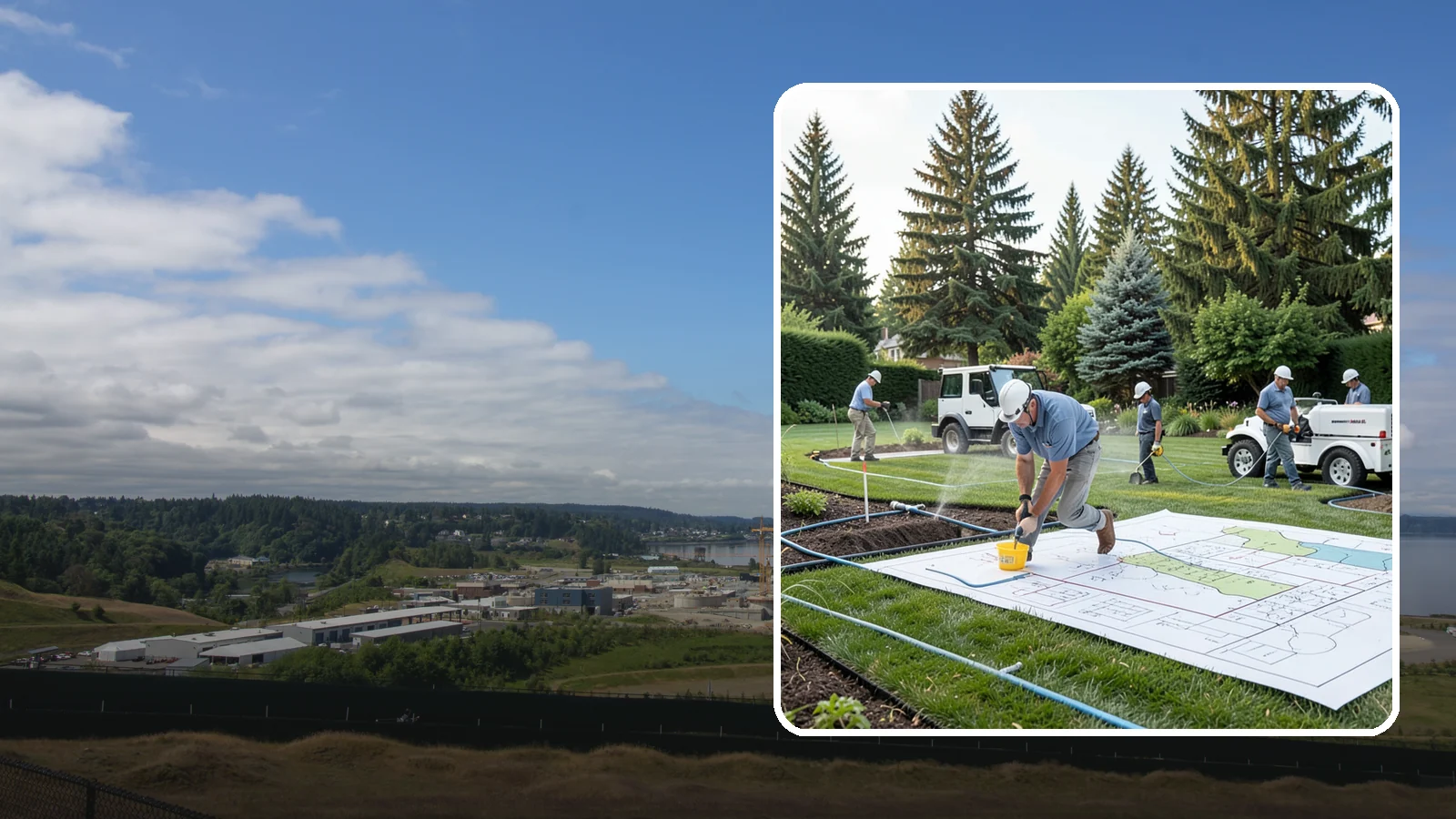 Irrigation System Design in University Place, Pierce County, WA - Custom irrigation design that maps zones, coverage, and hydraulics for efficient, even watering.
