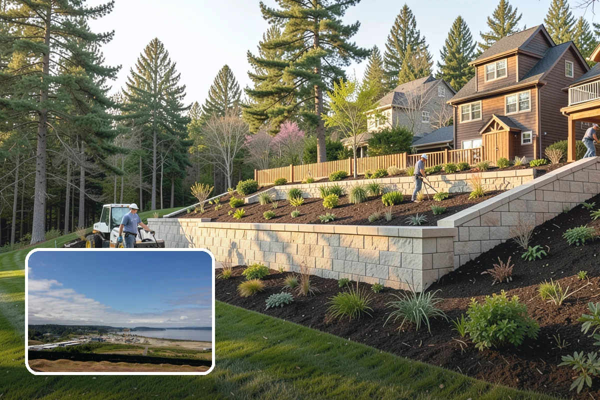 Irrigation System Design in University Place, Pierce County, WA - Zones mapped by plant type and sun
