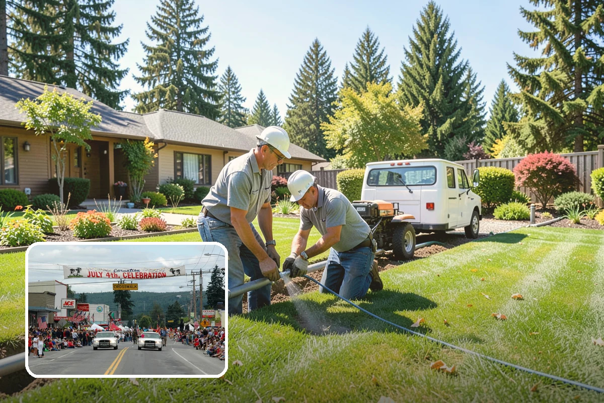 Irrigation System Upgrade in Carnation, King County, WA - Cuts water use with modern efficient components