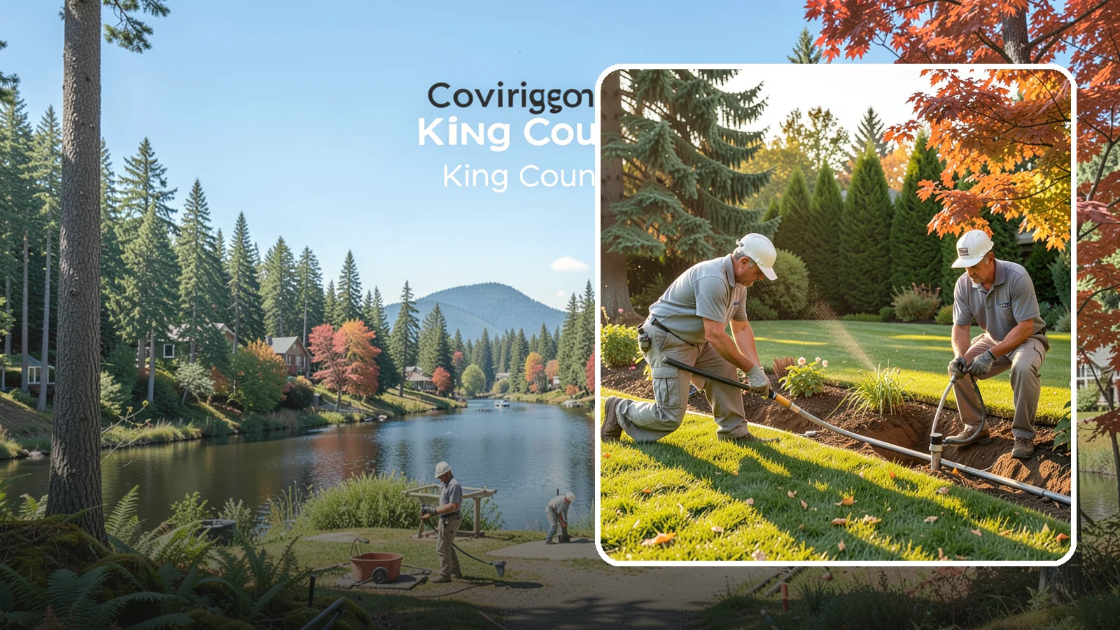 Irrigation System Upgrade in Covington, King County, WA - We modernize aging sprinkler systems with smart controllers, high-efficiency heads, and drip conversions to cut water use across...