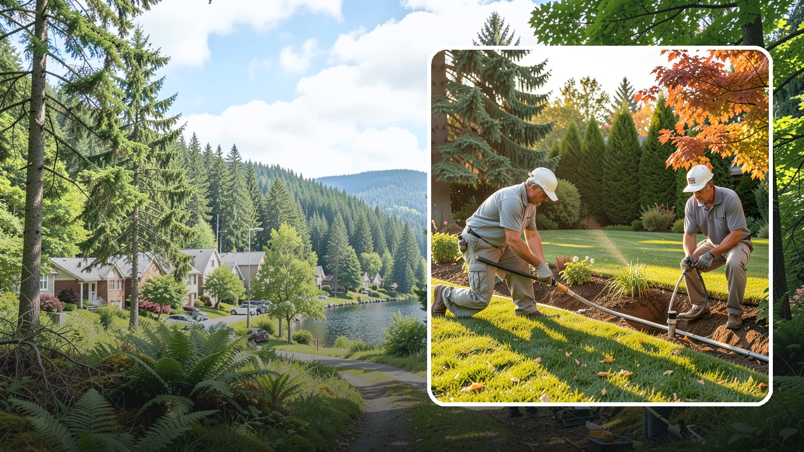 Irrigation System Upgrade in Lake Forest Park, King County, WA - We modernize aging sprinkler systems with smart controllers, high-efficiency heads, and drip conversions to cut water use across...