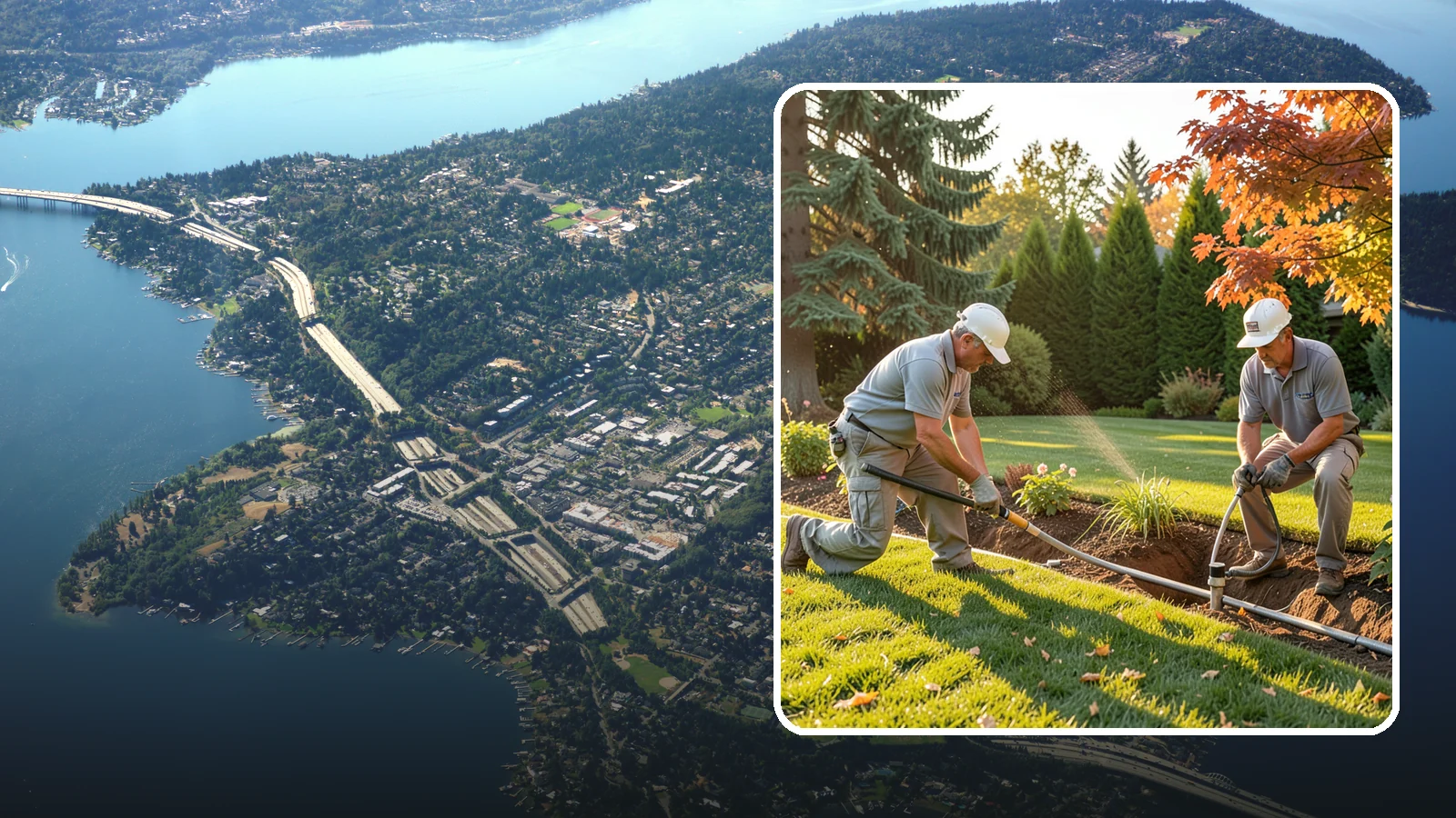 Irrigation System Upgrade in Mercer Island, King County, WA - We modernize aging sprinkler systems with smart controllers, high-efficiency heads, and drip conversions to cut water use across...