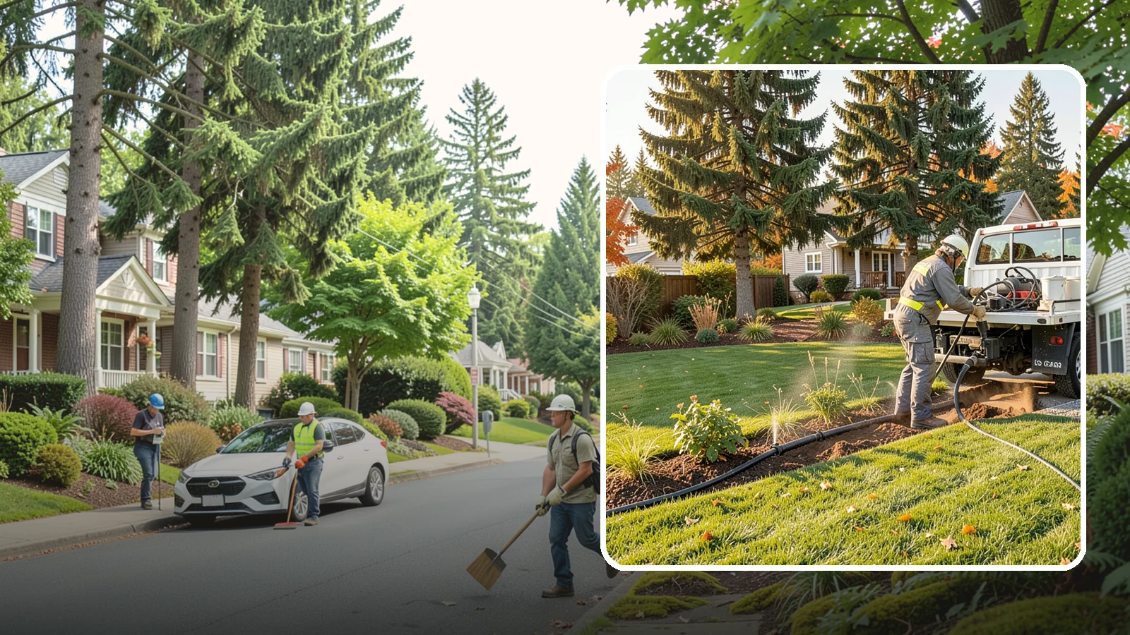 Irrigation Winterization in Beaux Arts Village, King County, WA - Sprinkler blowout and shutdown that clears water from lines to prevent freeze damage over winter.