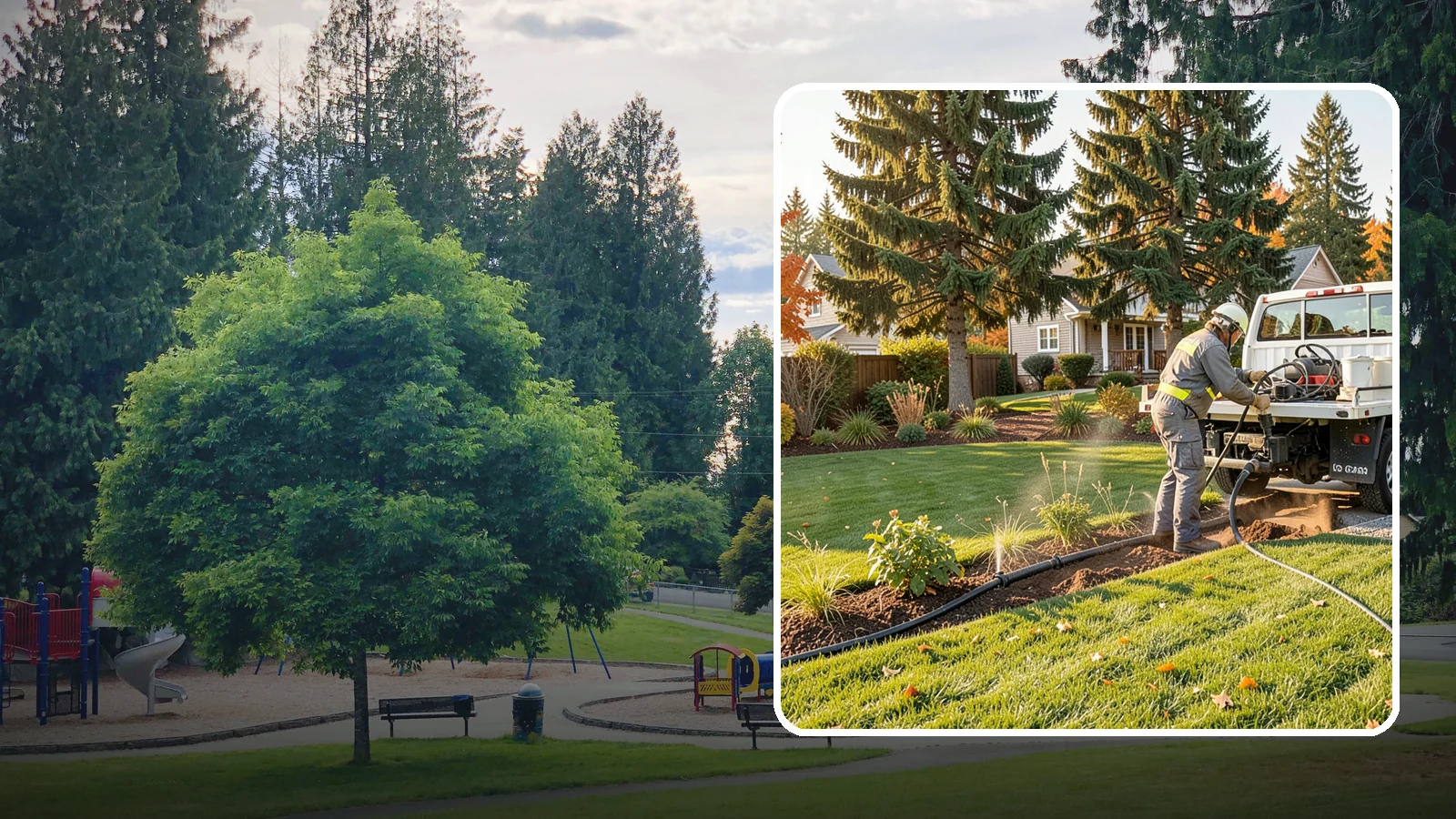Irrigation Winterization in Bonney Lake, Pierce County, WA - Sprinkler blowout and shutdown that clears water from lines to prevent freeze damage over winter.
