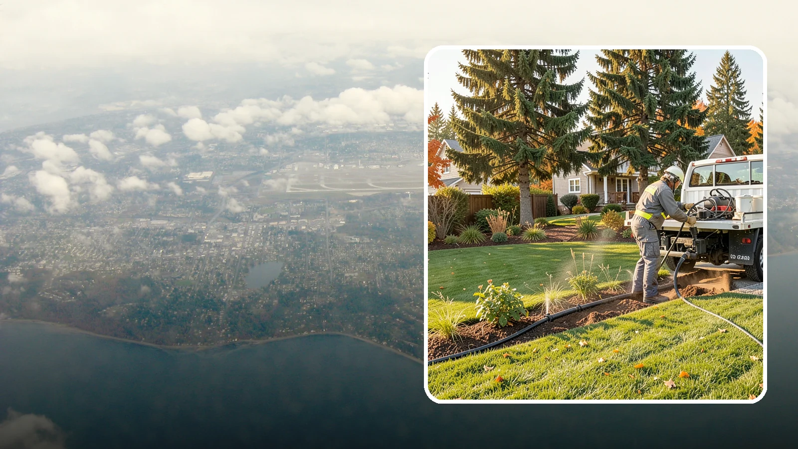 Irrigation Winterization in Burien, King County, WA - Sprinkler blowout and shutdown that clears water from lines to prevent freeze damage over winter.