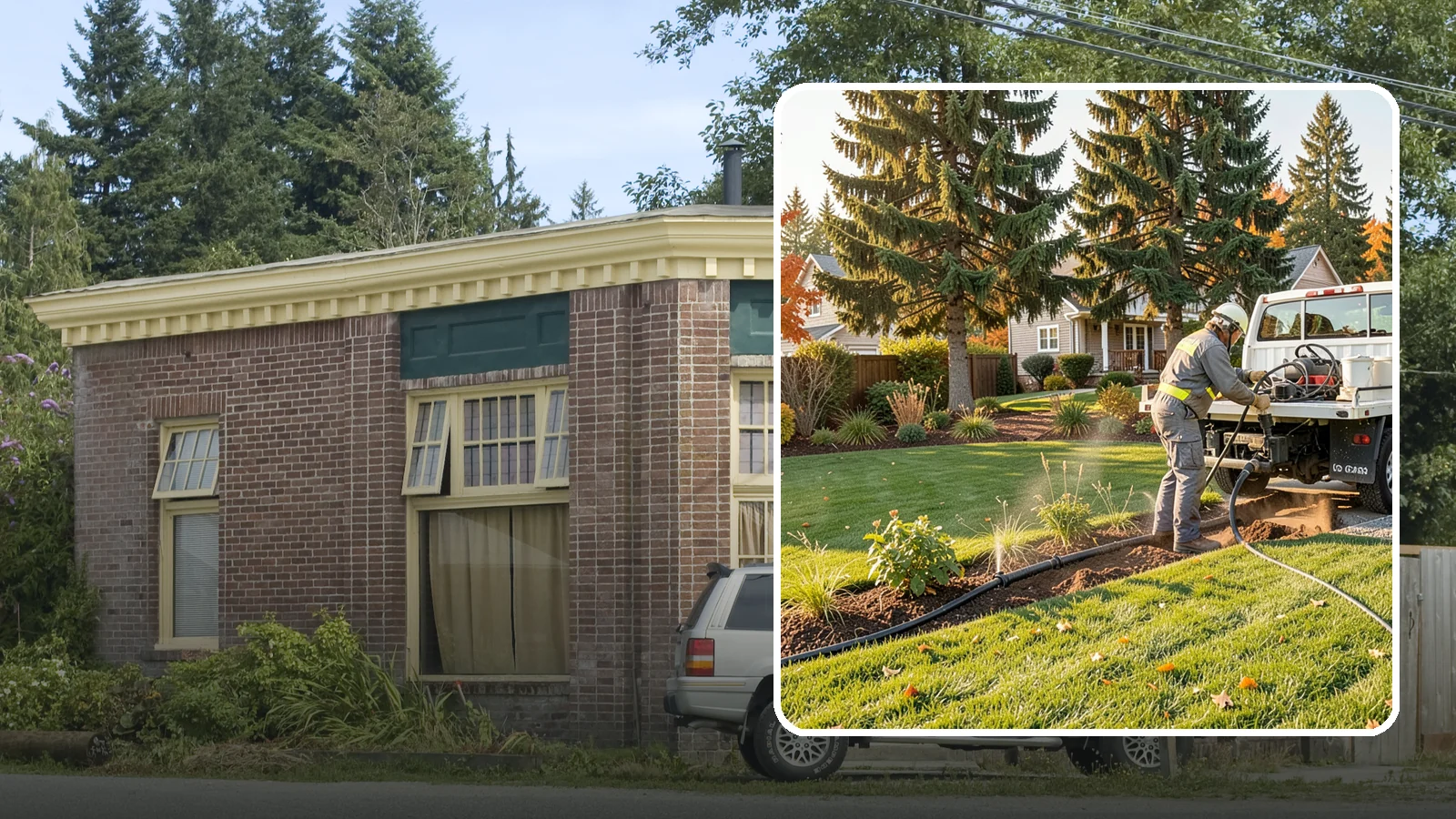 Irrigation Winterization in Hamilton, Skagit County, WA - Sprinkler blowout and shutdown that clears water from lines to prevent freeze damage over winter.