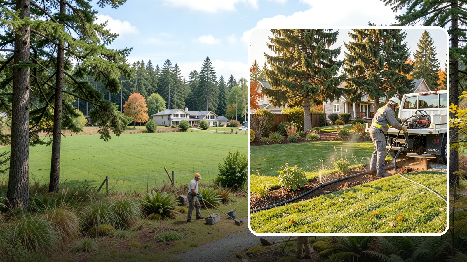 Irrigation Winterization in Lyman, Skagit County, WA - Sprinkler blowout and shutdown that clears water from lines to prevent freeze damage over winter.