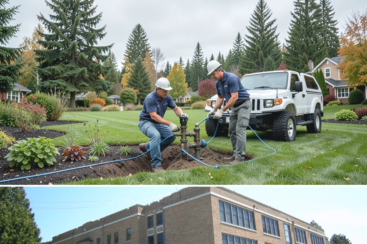 Irrigation Winterization in Maple Valley, King County, WA - Done in fall before the first hard freeze.